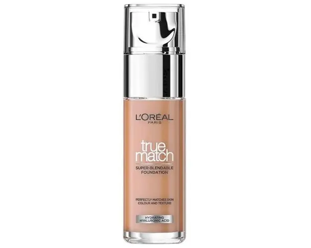Fond de Ten Infuzat cu Acid Hialuronic - L'Oreal Paris True Match, nuanta 2R2C Vanille Rose, 30 ml