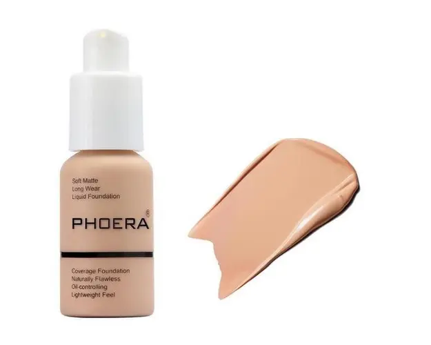 Fond de ten lichid matifiant Phoera Peach, 30ml acoperire mare