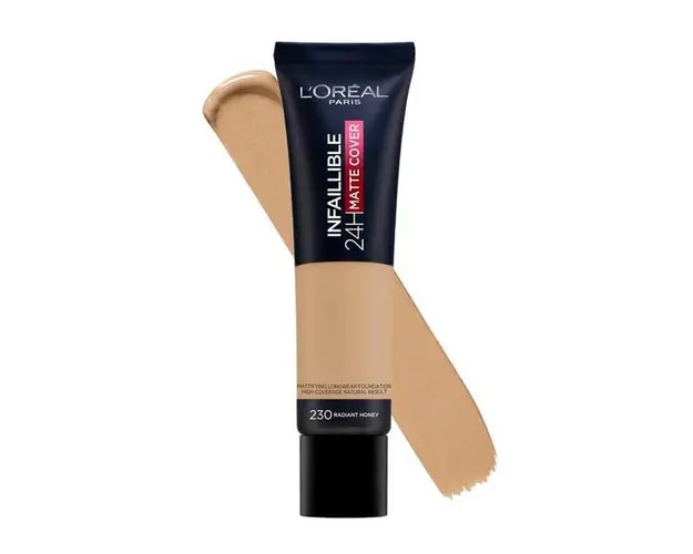 Fond de Ten Matifiant - L&#039;Oreal Paris Infaillible 24H Matte Cover, nuanta 230 Radiant Honey, 30 ml