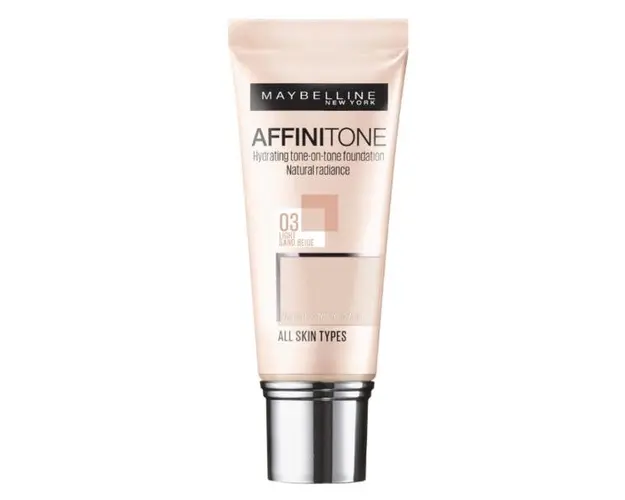 Fond de Ten Maybelline Affinitone Foundation 03 Light Sand Beige, 30ml