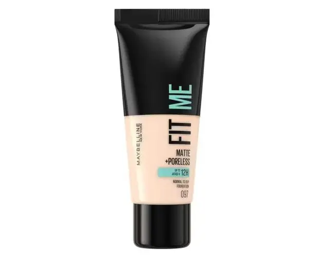 Fond de Ten - Maybelline Fit Me! Matte + Poreless Normal to Oily Skin, nuanta 097 Natural Porcelain, 30 ml
