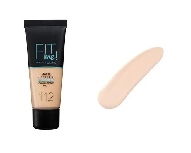 Fond de Ten - Maybelline Fit Me! Matte + Poreless Normal to Oily Skin, nuanta 112 Soft Beige, 30 ml