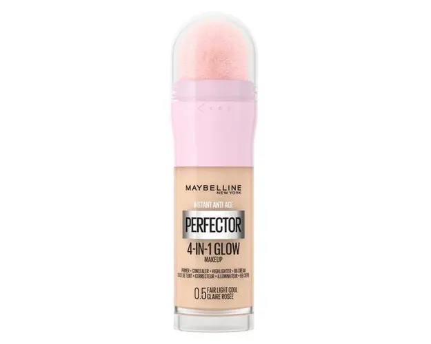 Fond de Ten Maybelline New York - Instant Anti-Age Perfector 4 in 1 Glow, nuanta 0.5 Fair Light Cool, 20 ml