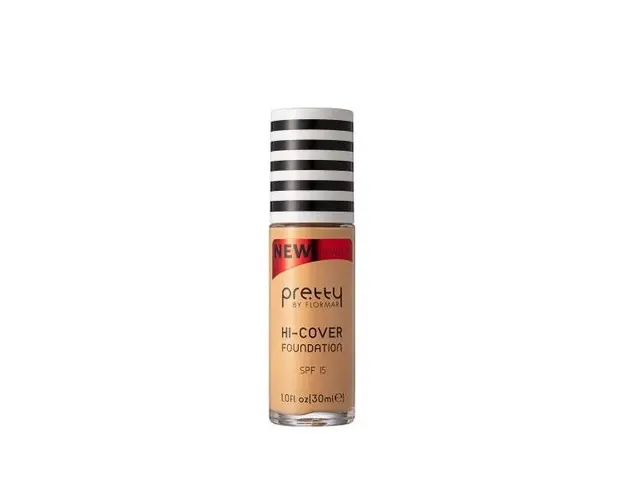 Fond de ten Pretty by Flormar Hi-Cover 03 Light Ivory, 30 ml