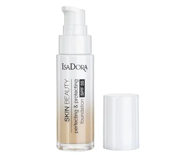 Fond de Ten Protector - Skin Beauty Perfecting &amp; Protecting Foundation SPF 35 Isodora 30 ml, nuanta 02 Linen