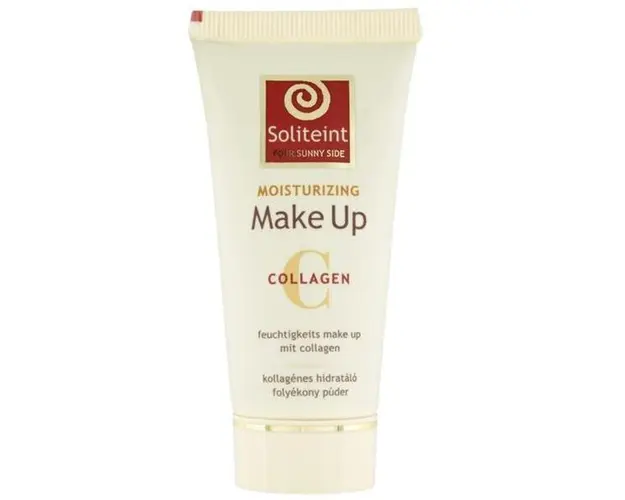 Fond de ten, pudra lichida hidratanta cu colagen nr. 2 Beige Soliteint, 30 ml