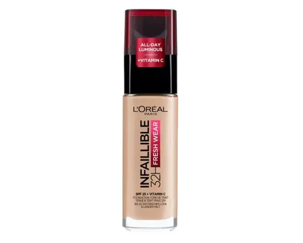 Fond de Ten Rezistent la Transfer - L&#039;Oreal Paris Infaillible 32H Fresh Wear Foundation, nuanta 30 Rose Pearl, 30 ml