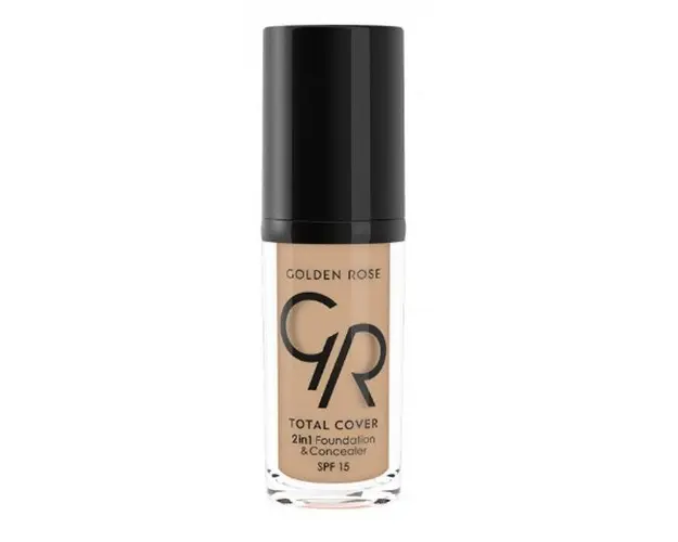 Fond de Ten Total Cover 2 in 1 SPF 15 Golden Rose 30 ml, nuanta 06 Taupe