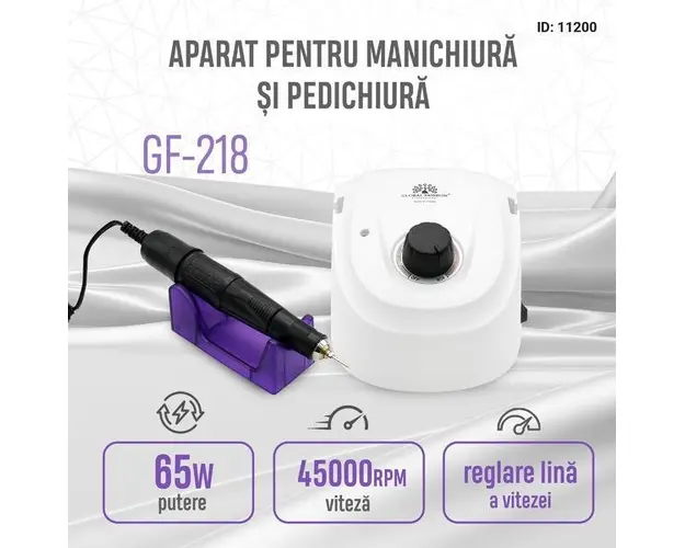 Freza electrica, Global Fashion GF-218, 45000 RPM, 65W