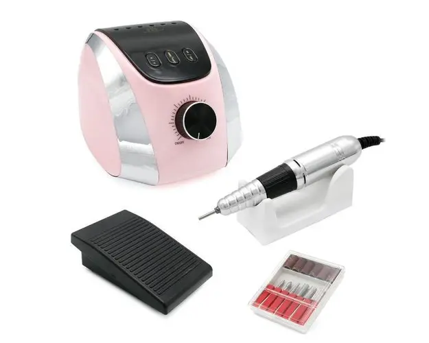 Freza electrica Profesionala M12, Global Fashion, 68W, 35000 rpm, culoare roz