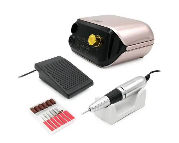 Freza Profesionala Electrica SML M1, Pila de unghii, 35000 rpm, Roz