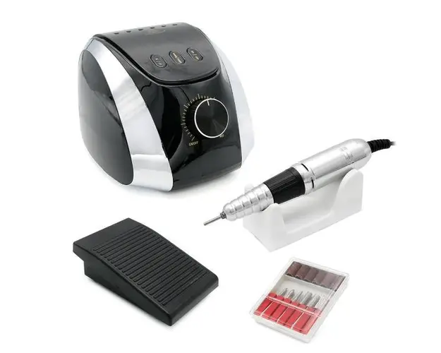 Freza unghii profesionala, pila electrica M13, Global Fashion, 35000 rpm, 68W, Neagra