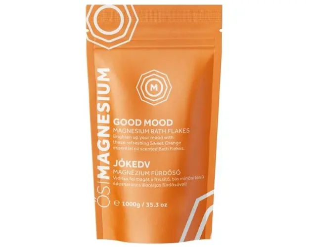 Fulgi de Baie cu Magneziu si Mandarina - OsiMagnesium Good Mood Magnesium Bath Flakes, 1000 g
