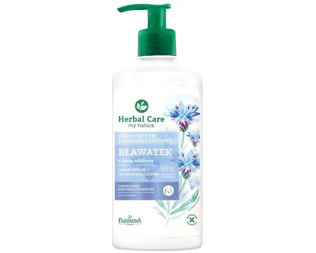 Gel Calmant pentru Igiena Intima cu Extract de Albastrele - Farmona Herbal Care Cornflower Soothing Intimate Gel, 330 ml