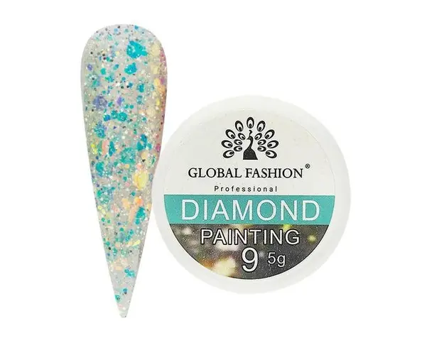 Gel color cu sclipici, Diamond Painting Glitter Gel, 5 g, 09