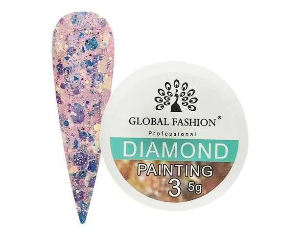 Gel color cu sclipici, Diamond Painting Glitter Gel 5 gr 03