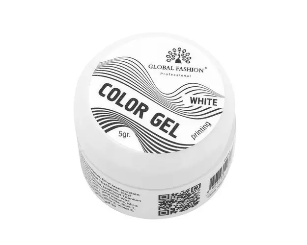 Gel color, Global Fashion, 5 gr, Alb