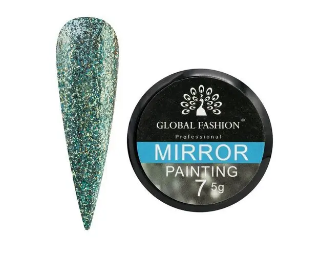 Gel color, Global Fashion, Mirror 5 gr, Verde 07