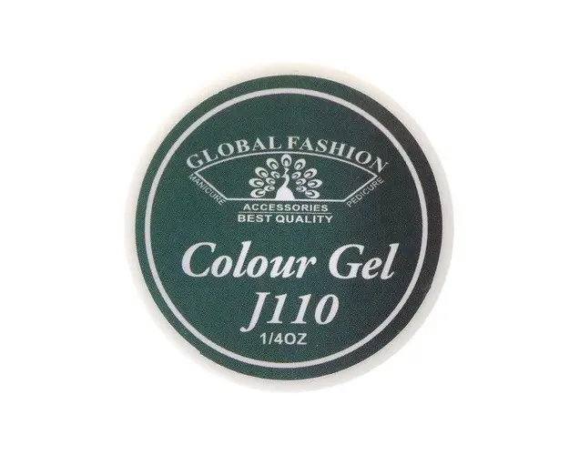 Gel color unghii, vopsea de arta, seria Distinguished Green, Global Fashion, 5gr, J110