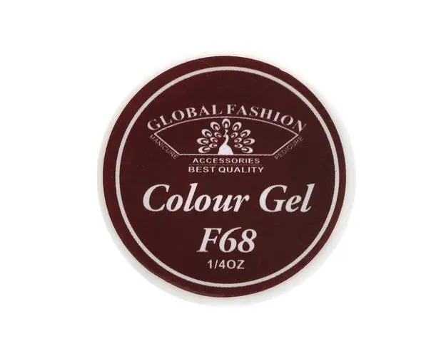 Gel color unghii, vopsea de arta, seria Rose Red, Global Fshion, 5gr, F68