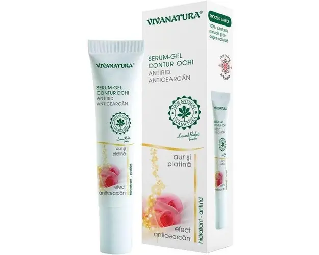 Serum - Gel Contur Ochi Antirid Vivanatura, 15 ml