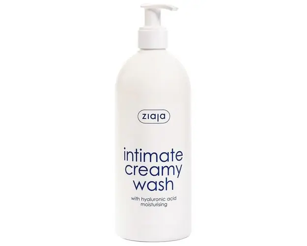 Gel Cremos pentru Igiena Intima cu Acid Hialuronic/ Hranire - Ziaja Intimate Creamy Wash, 500 ml