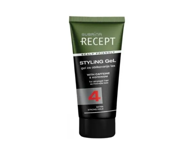 Gel cu Cofeina pentru Stilizarea Parului - Subrina Recept Styling Gel with Caffeine for Stronger Hair, Extra Strong Hair, 150 ml