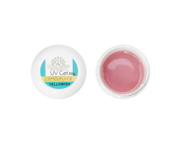 Gel de constructie pentru unghii, cover, UV Gel Yellowish, 30 gr