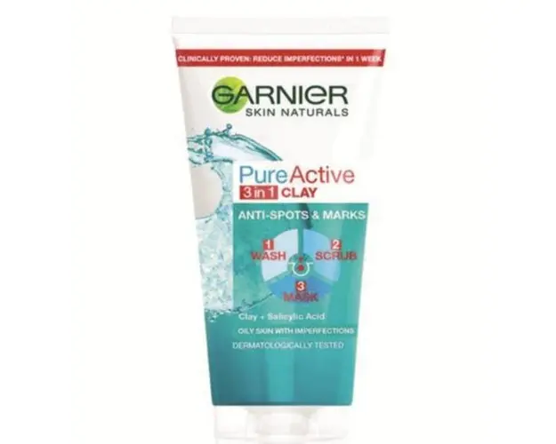 Gel de curatare 3 in 1 Pure Active Skin Naturals, Garnier, 150 ml 