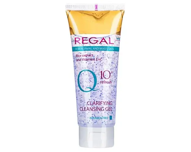 Gel de Curatare cu Q10 pentru Fata - Regal Clarifying Cleansing Gel Q10+ Refresh, Rosa Impex, 100 ml