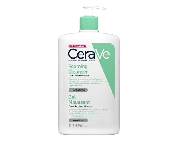 Gel de curatare spumant pentru piele normal-grasa, CeraVe, 1000 ml