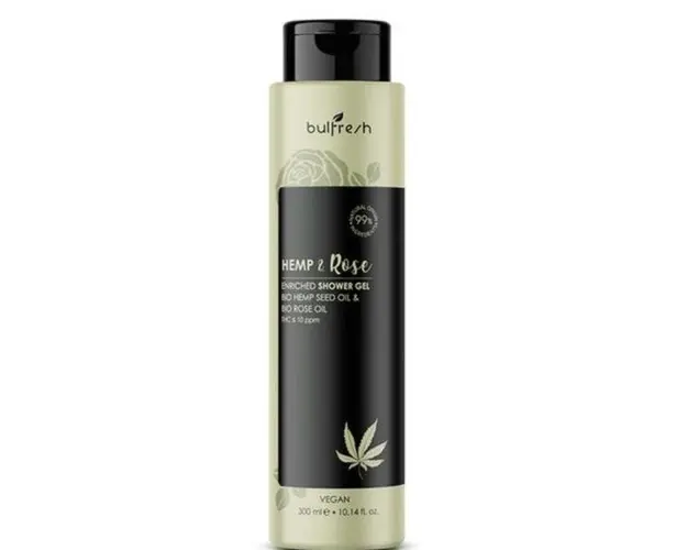 Gel de duş Bulfresh cu trandafir si c&acirc;nepa 300 ml