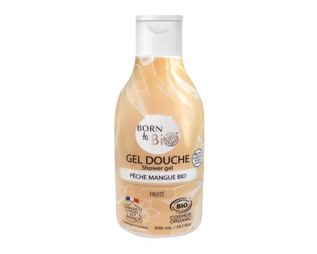 Gel de Dus Bio cu Piersica si Mango - Born to Bio Shower Gel, 300ml