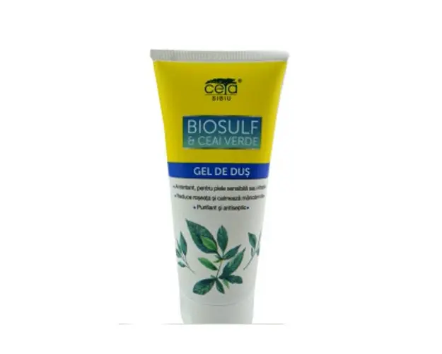 Gel de Dus Biosulf si Ceai Verde Ceta, 200ml