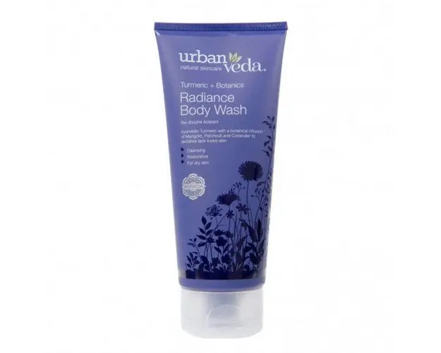 Gel de Dus cu Extract de Turmeric Organic Radiance - Urban Veda, 200 ml