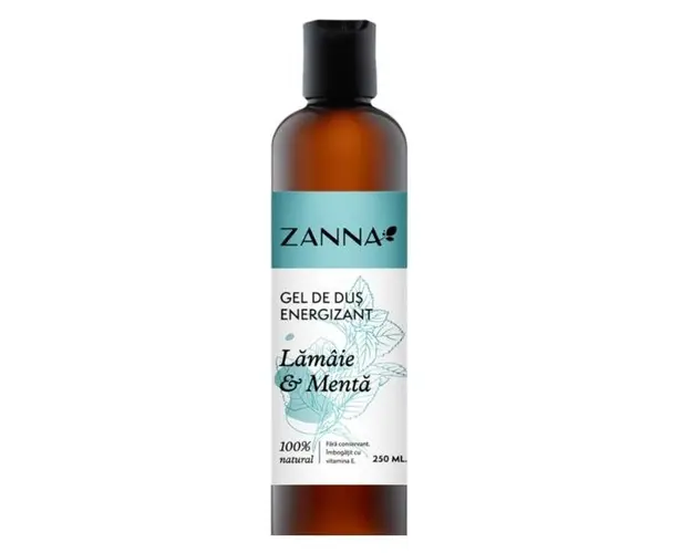 Gel de Dus Energizant cu Lamaie si Menta Zanna, 250ml