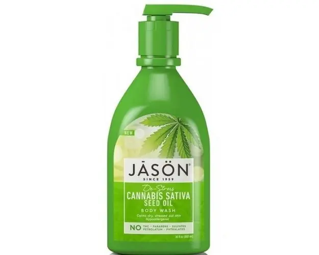 Gel de Dus Hipoalergenic, Relaxant cu Ulei din Seminte de Cannabis Jason, 887ml