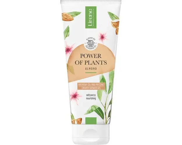 Gel de dus hranitor cu extract de migdale Lirene Power of Plants, 200ml