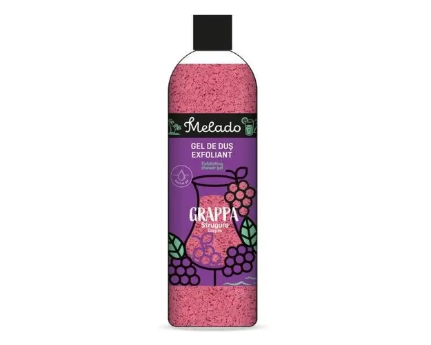 Gel de dus Melado exfoliant cu extract de strugure, 500ml