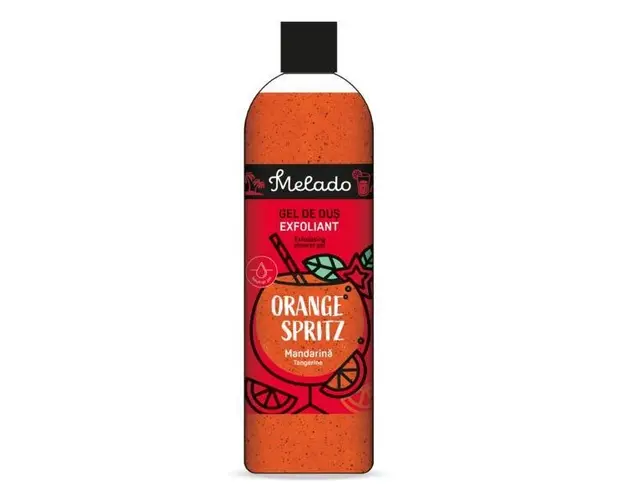 Gel de dus Melado exfoliant Orange Spritz cu extract de mandarine, 500ml