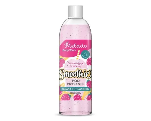Gel de dus Melado Smoothie cu Capsuni si banane, 500ml