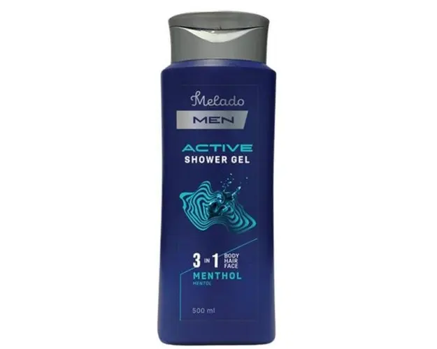 Gel de dus Men Active 3in1 cu mentol Melado, 500 ml