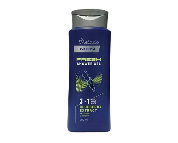 Gel de dus Men Fresh 3in1 Melado cu extract de afine, 500 ml