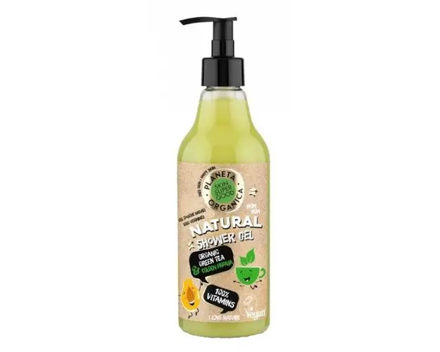 Gel de Dus Natural 100% Vitamins Skin SuperGood, 500 ml