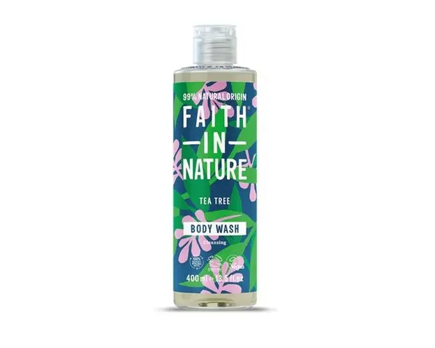 Gel de Dus Natural Purifiant cu Tea Tree Faith in Nature, 400 ml