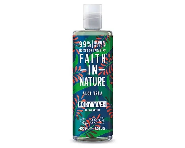Gel de Dus Natural Reparator cu Aloe Vera Faith in Nature, 400 ml