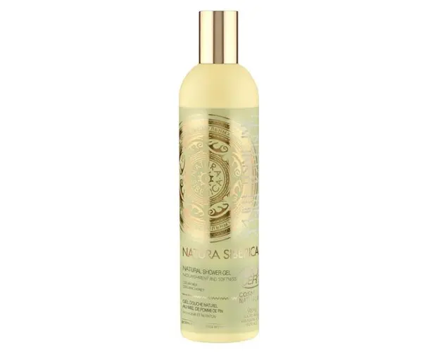 Gel de Dus Nutritiv cu Plante Siberiene Shishka Honey Natura Siberica, 400 ml