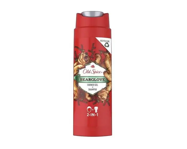 Gel de Dus si Sampon pentru Barbati - Old Spice Bearglove Shower Gel + Shampoo 2in1, 250 ml