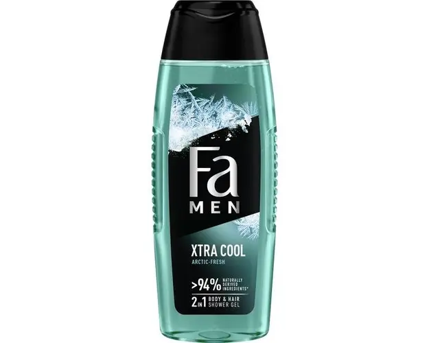 Gel de Dus pentru Barbati - Fa Men Xtra Cool Arctic Fresh 2 in 1 Body &amp; Hair, 250 ml