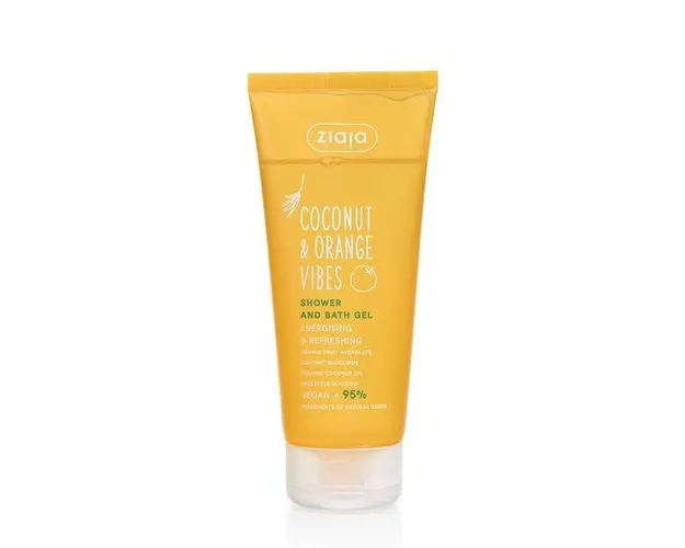 Gel de Dus - Ziaja Coconut &amp; Orange Vibes Shower and Bath Gel Energising &amp; Refreshing, 200 ml